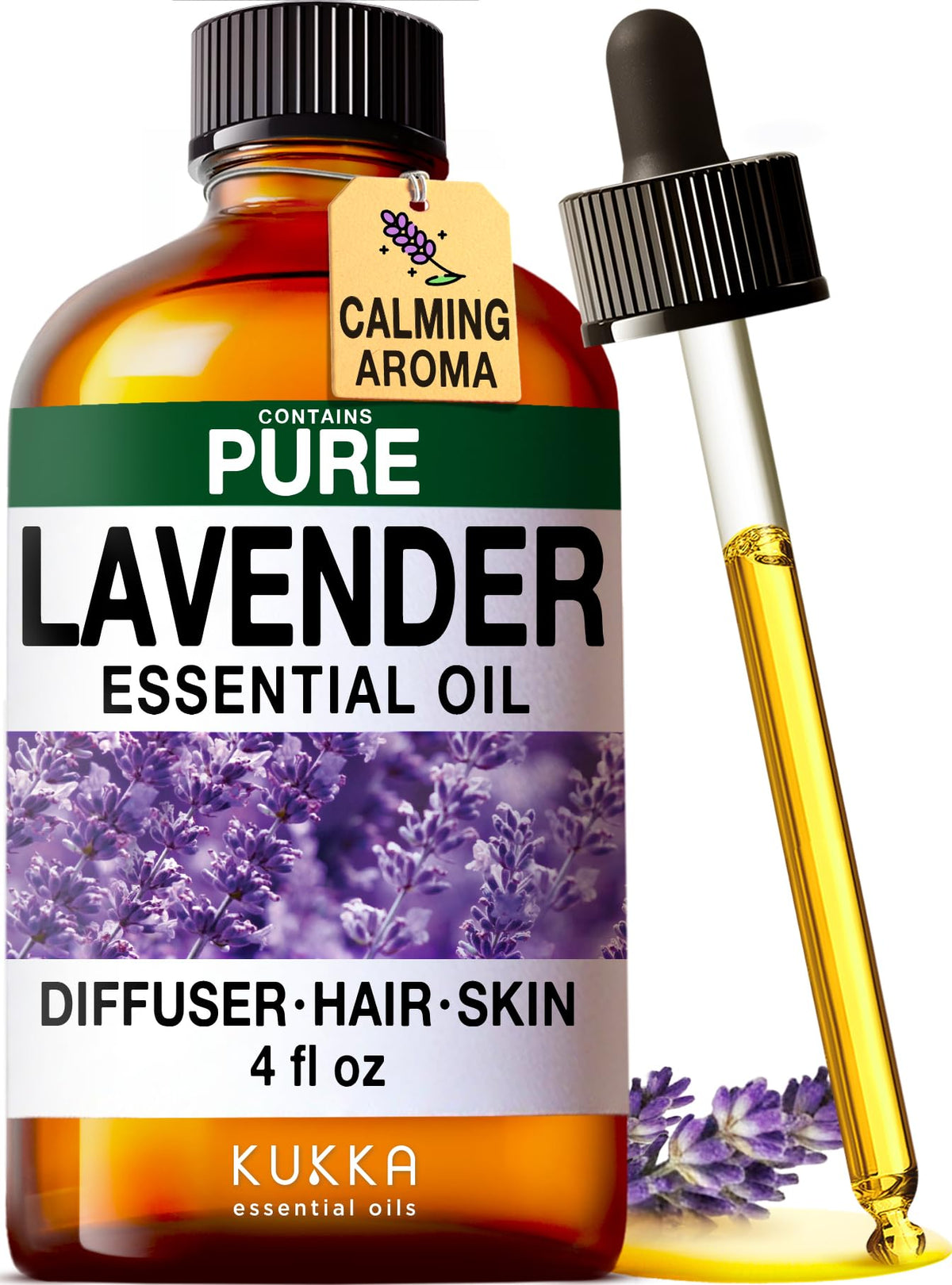 Ginger Hair Oil & Lavender Diffuser Essential Oil Set 2x4 fl oz H138