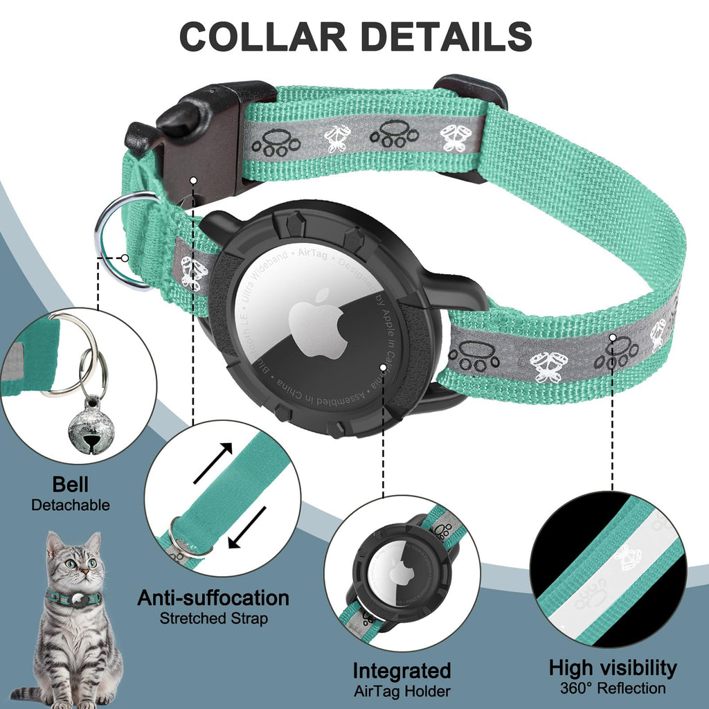 Reflective AirTag Cat Collar J21405
