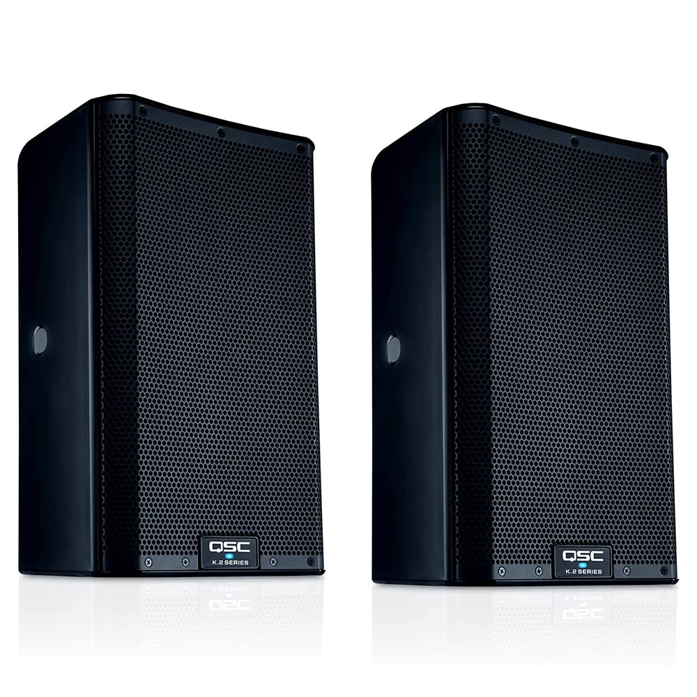 8" 2000W Powered Portable PA Speaker Pair V7394