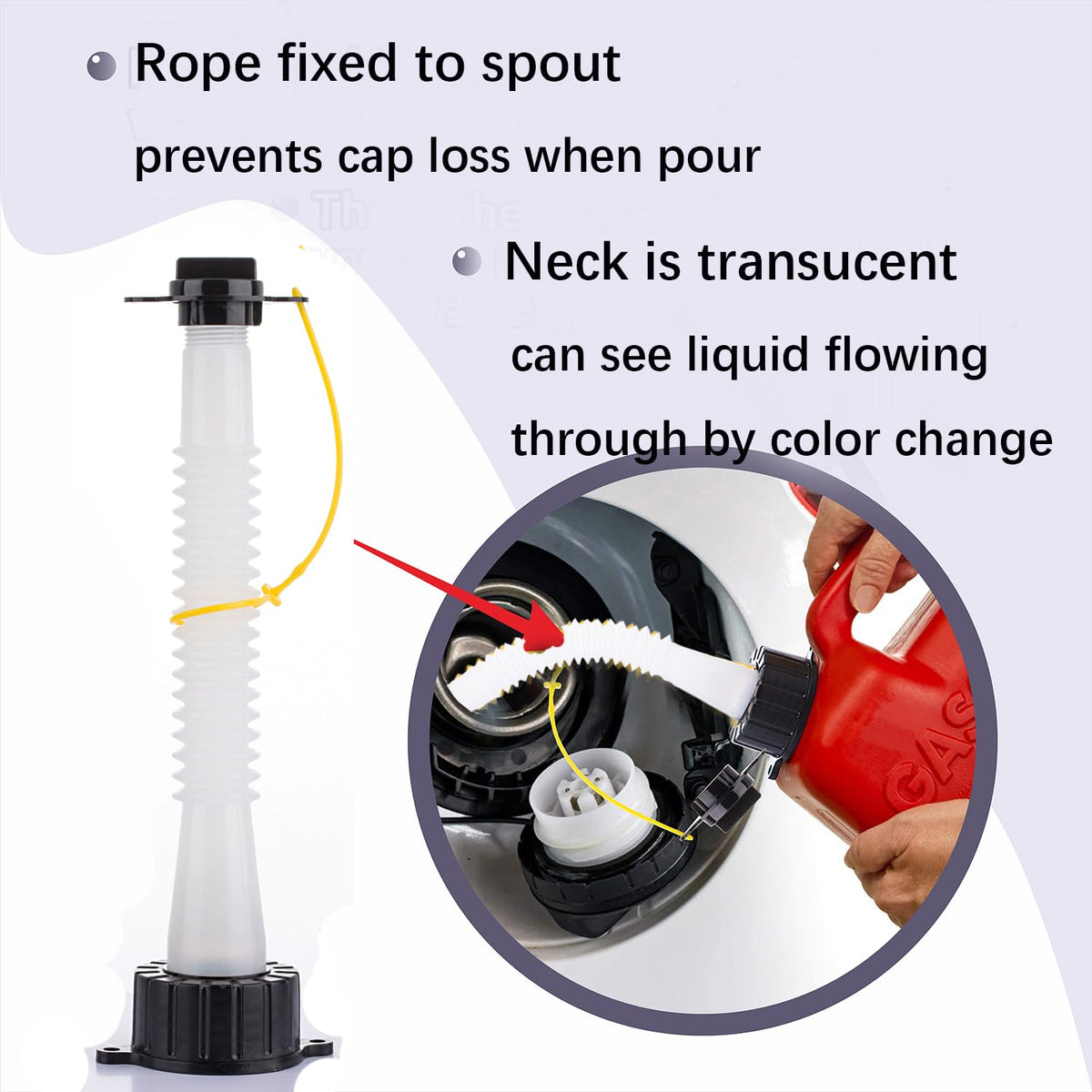 Gas Can Spout Replacement Kit with Flexible Pour Nozzle O975