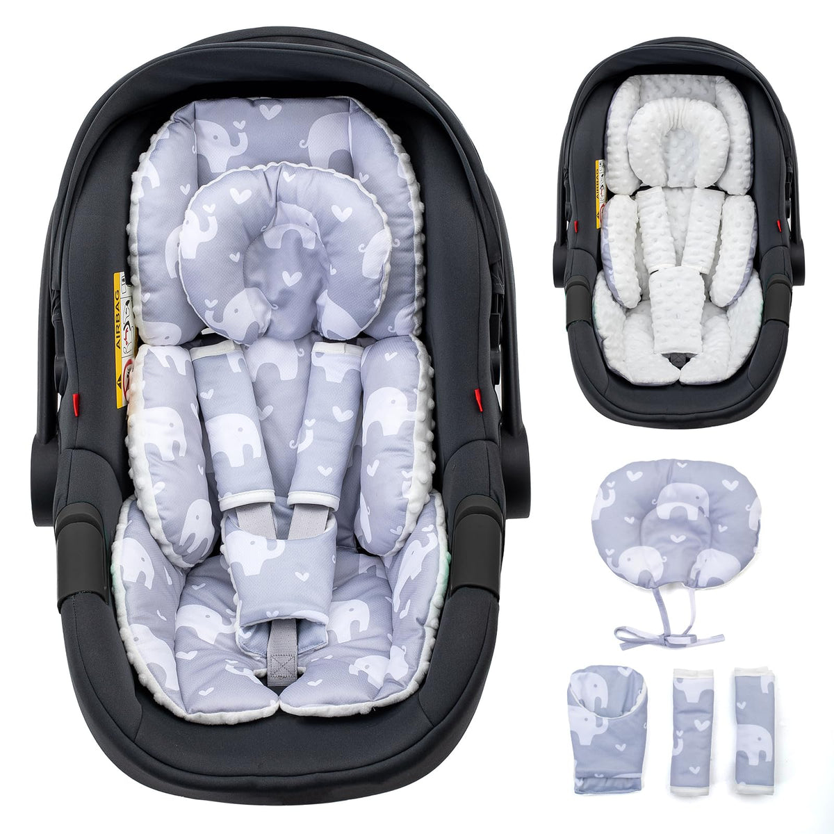 Infant Car Seat Insert with Headrest G1843