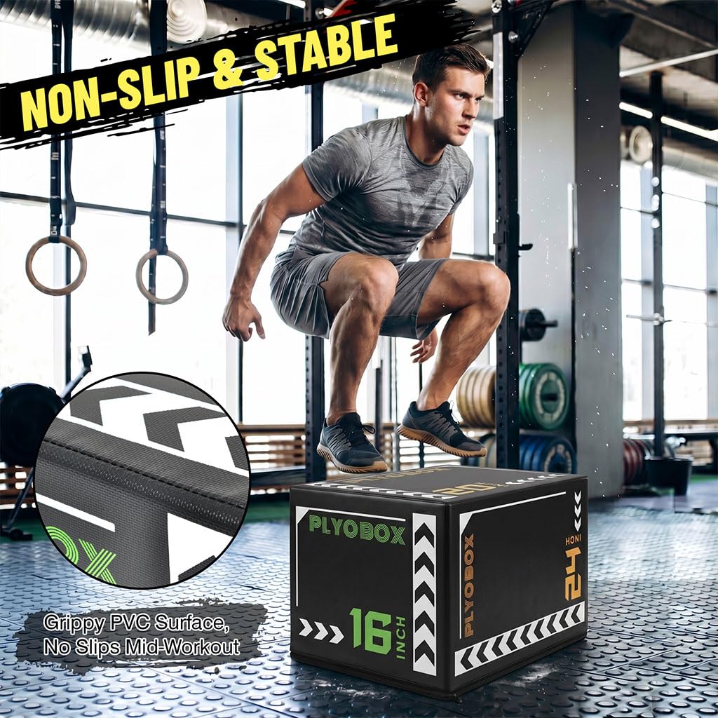 3-in-1 Foam Plyo Box with Non-Slip Cover D142680