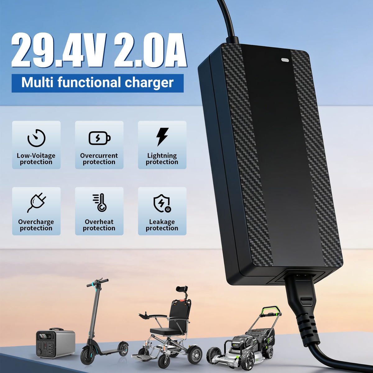 24V Lithium Battery Electric Scooter Charger D3683