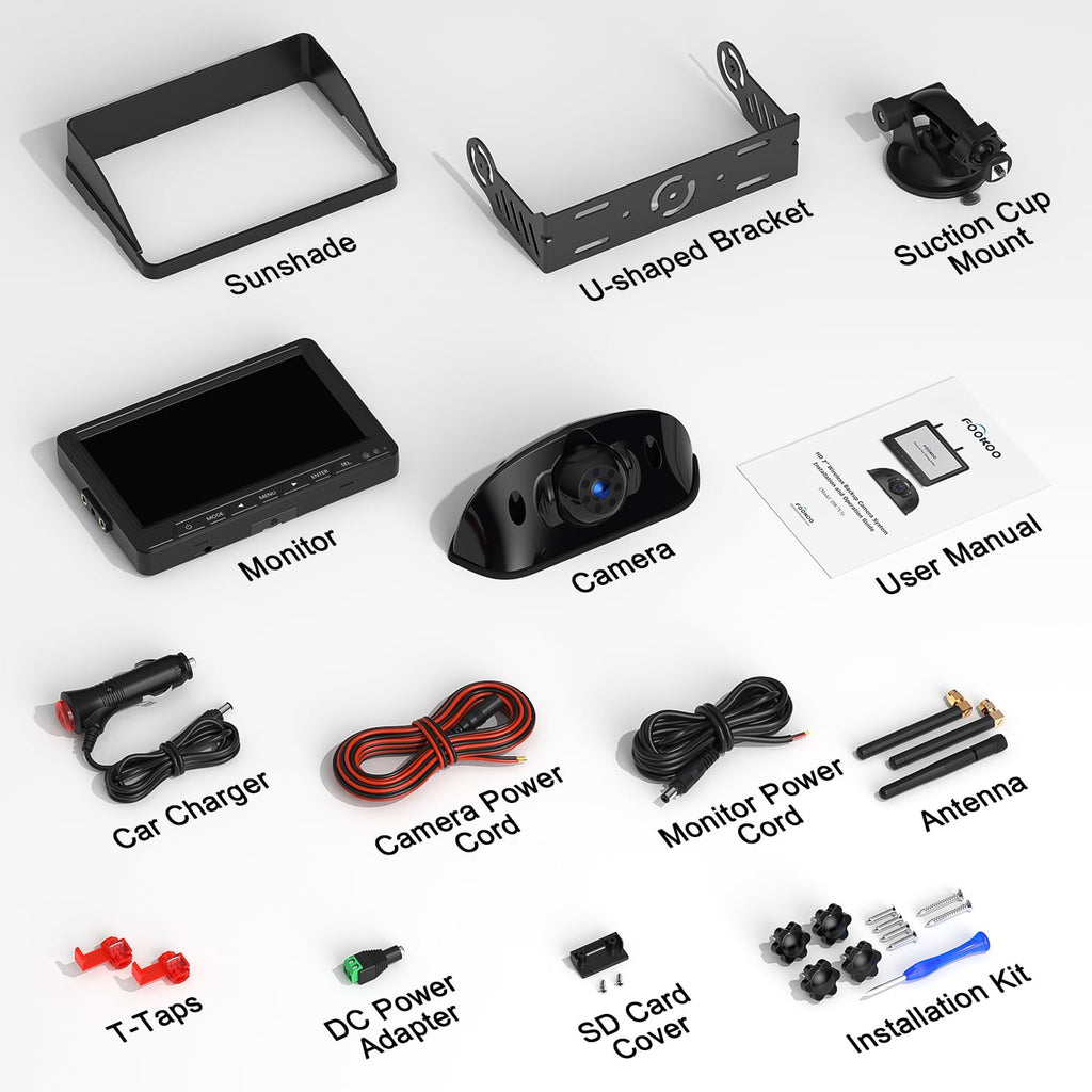 7" Wireless Backup Camera System H3378