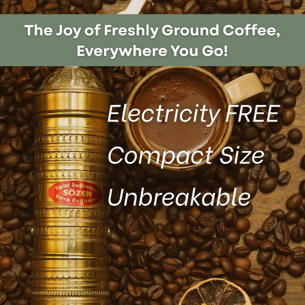 Manual Coffee Grinder Adjustable Hand Crank Burr Mill W4029