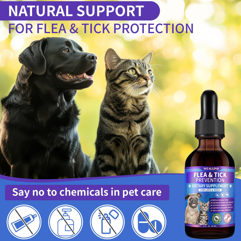 Flea and Tick Prevention Support with Multivitamin 60ml C925