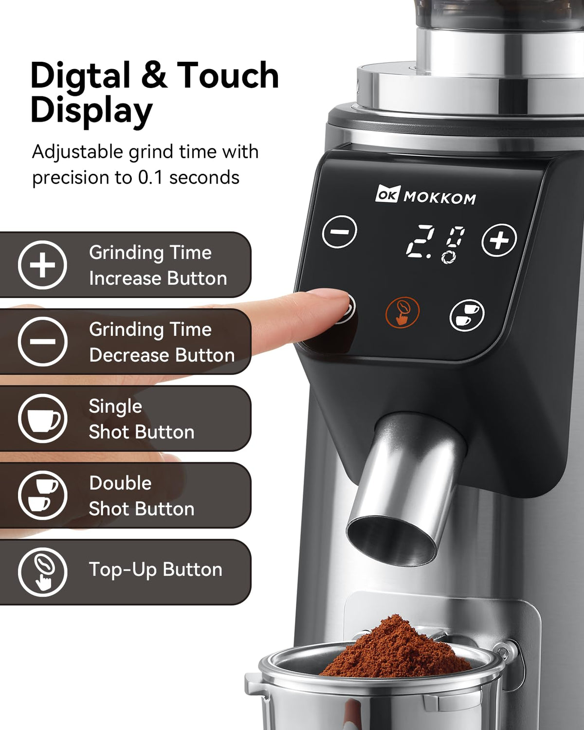 64mm Flat Burr Coffee Grinder X961