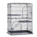 3/4-Tier Cat Cage Playpen with Hammock N9861