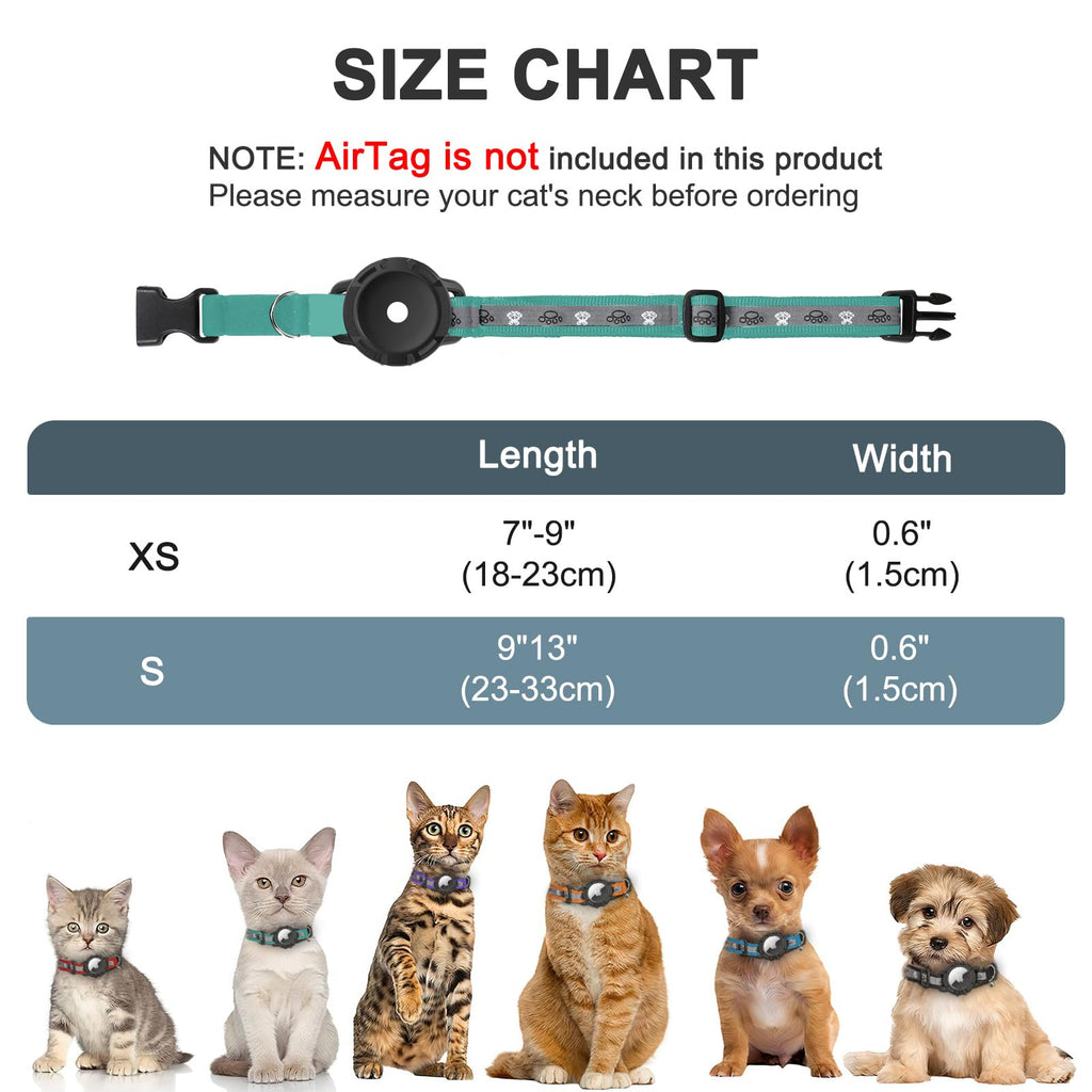 Reflective AirTag Cat Collar J21405