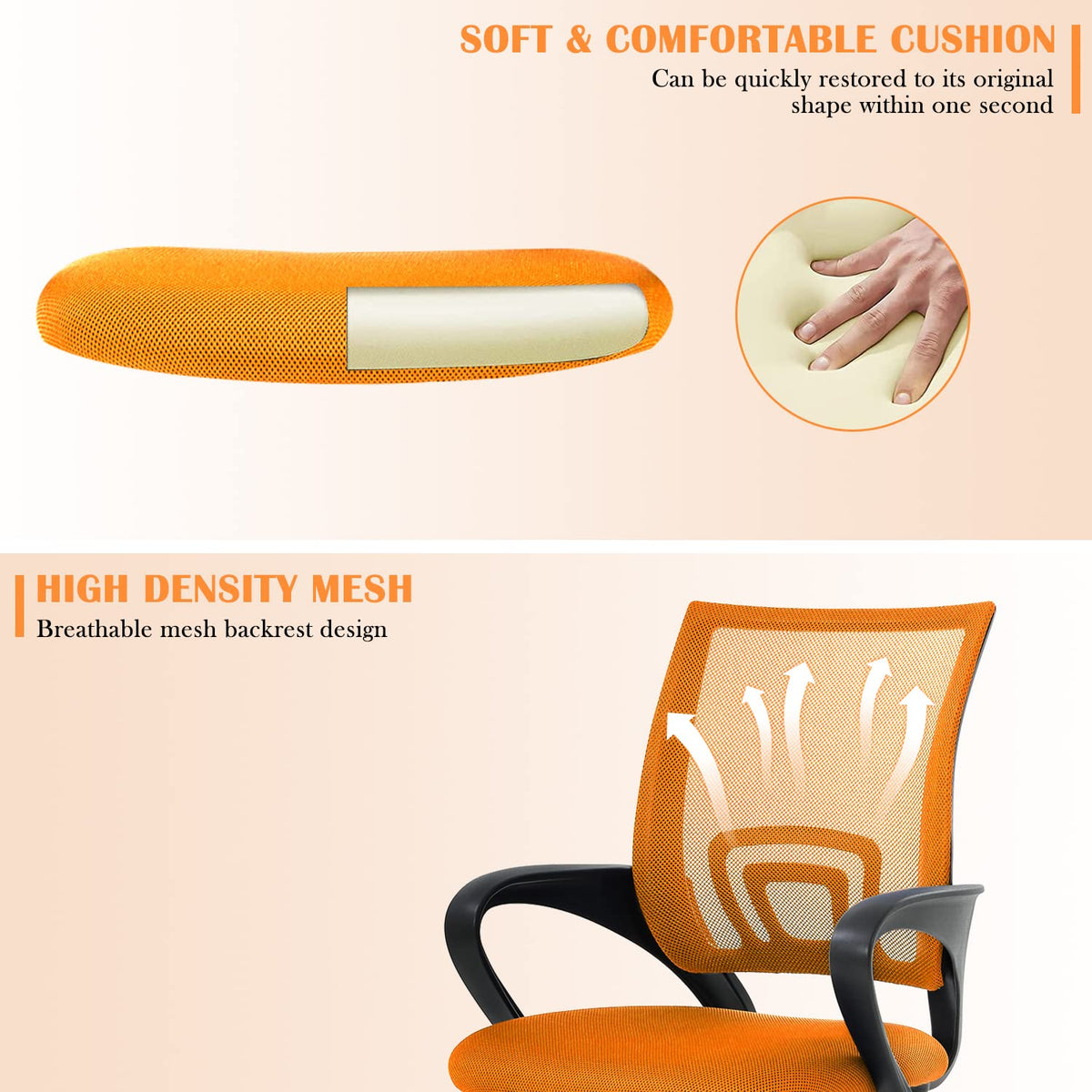 Adjustable Mesh Office Chair with Lumbar Support P12110