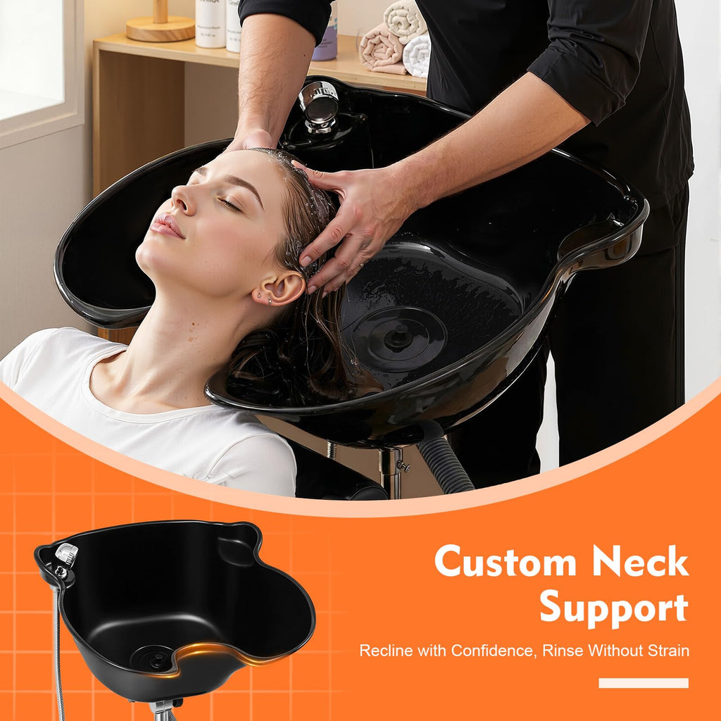 Portable Height Adjustable Shampoo Bowl with Electric Pump S851