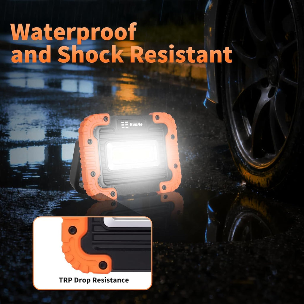 8 Pack Rechargeable LED Work Light 500LM Magnetic Base E65957
