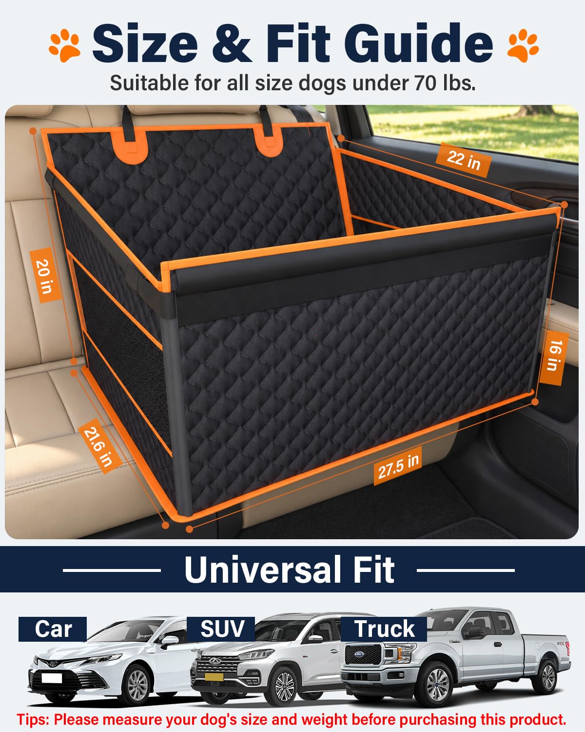 Dog Car Seat for Large Dogs L99724