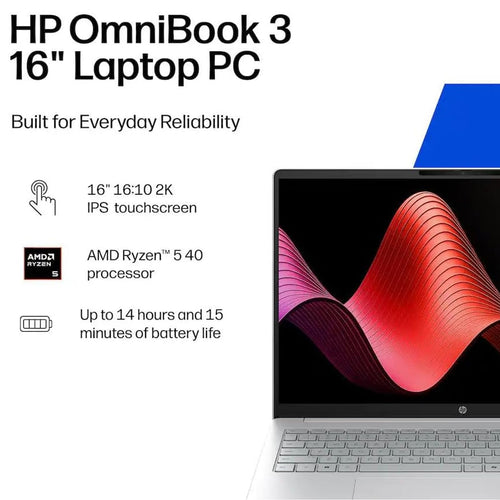 16" 2K Touchscreen Laptop AMD Ryzen 5 8GB RAM 512GB SSD Windows 11 U140