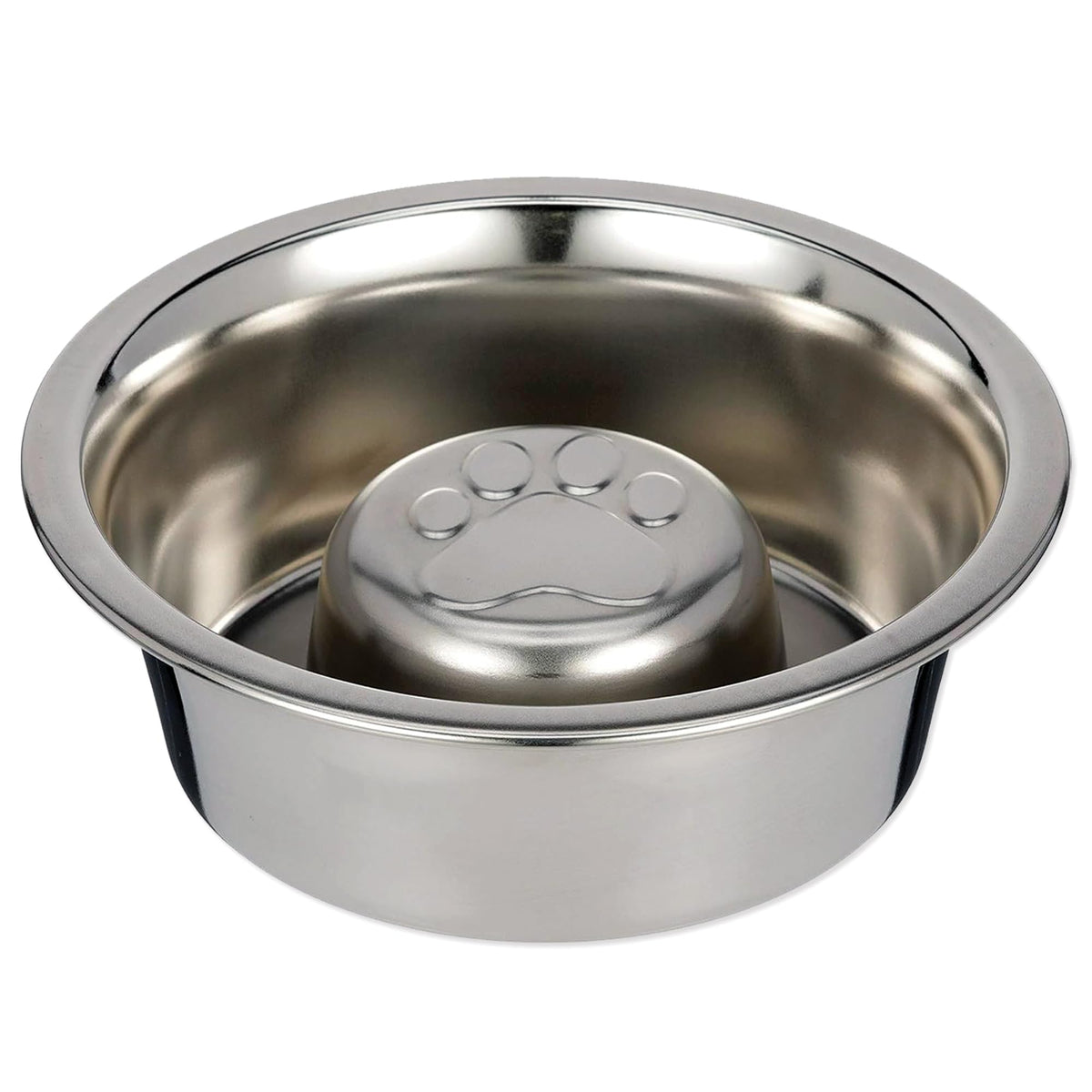Reversible Stainless Steel Slow Feed Bowl W187317