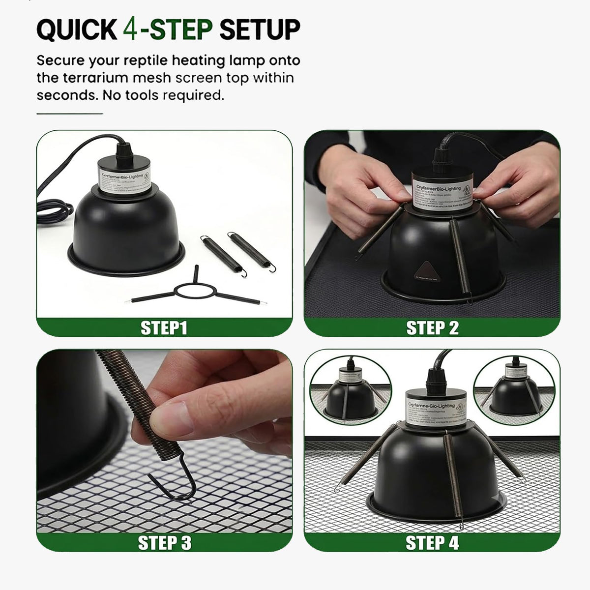 Black Lamp Fixture Mounting Spring Clips H525848