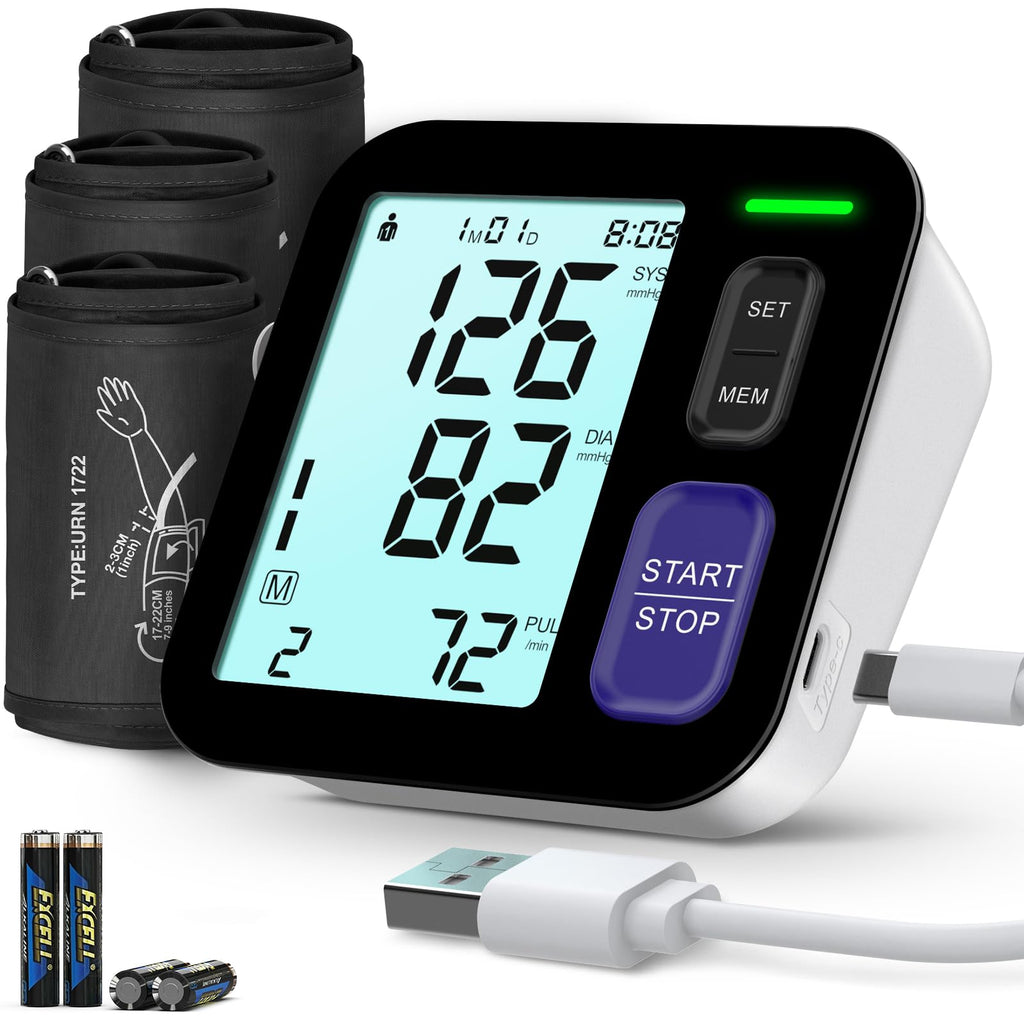 Upper Arm Blood Pressure Machine with 3 Size Cuffs H330