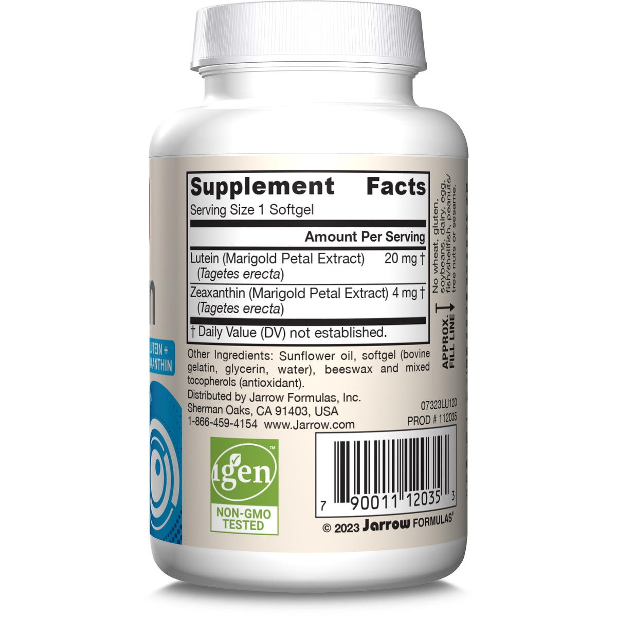 Lutein 20 mg with Zeaxanthin 120 Softgels Q166379