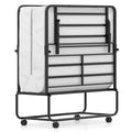 Twin Folding Bed Frame with Memory Foam Mattress X369