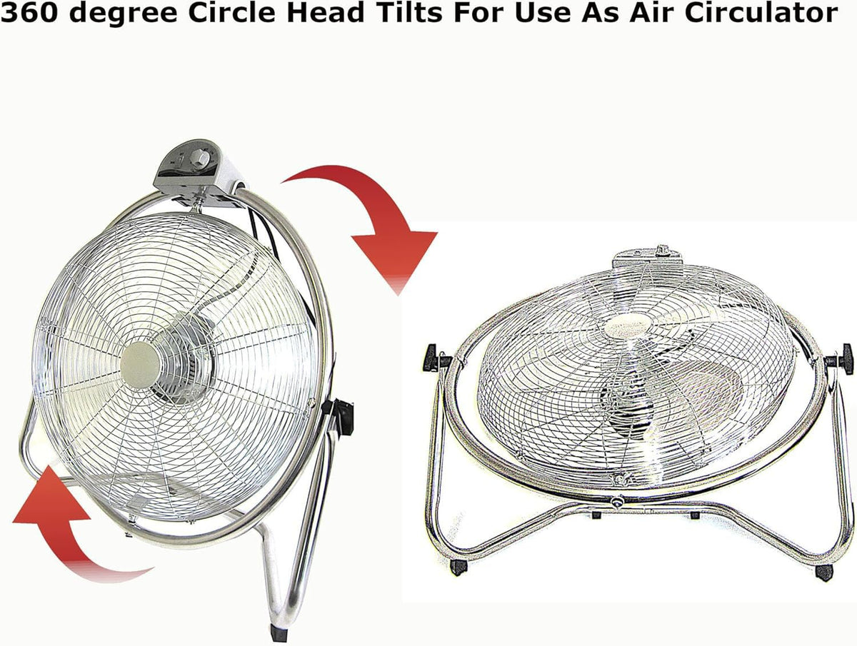 20 Inch 3 Speed Oscillating Floor Fan S423506
