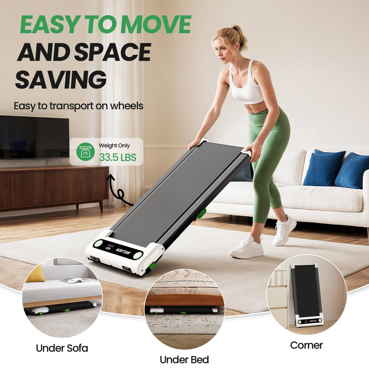 2.5 HP Under Desk Treadmill with Remote Z85139