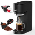 Black Single Serve Coffee Maker with 14 Oz Water Reservoir X299784