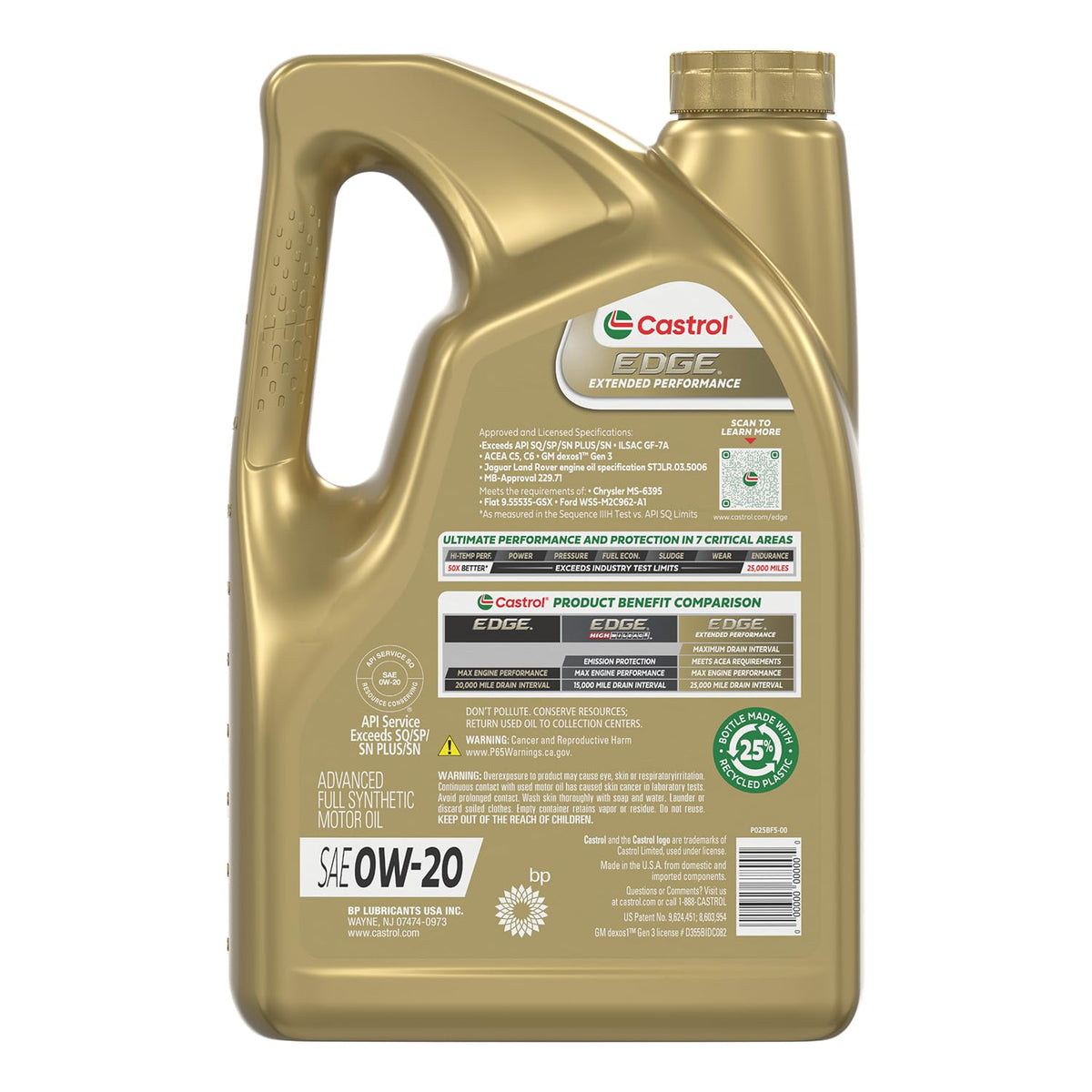 0W-20 Full Synthetic Motor Oil 5 Qt K849153