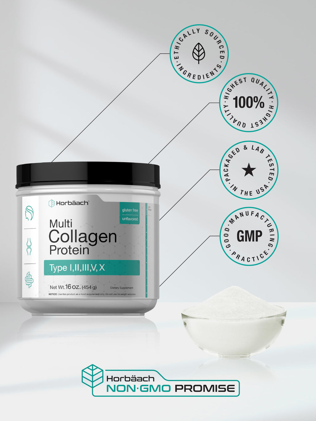 Multi Collagen Protein Powder 16 oz R11223