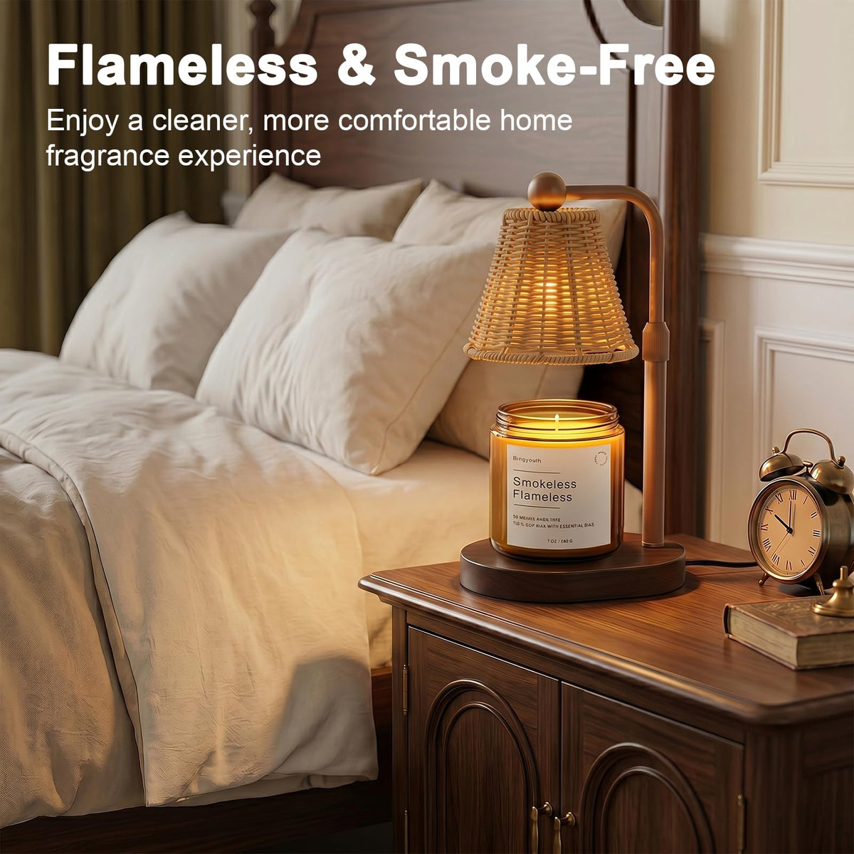 Candle Warmer Lamp with Timer, Brown B86235