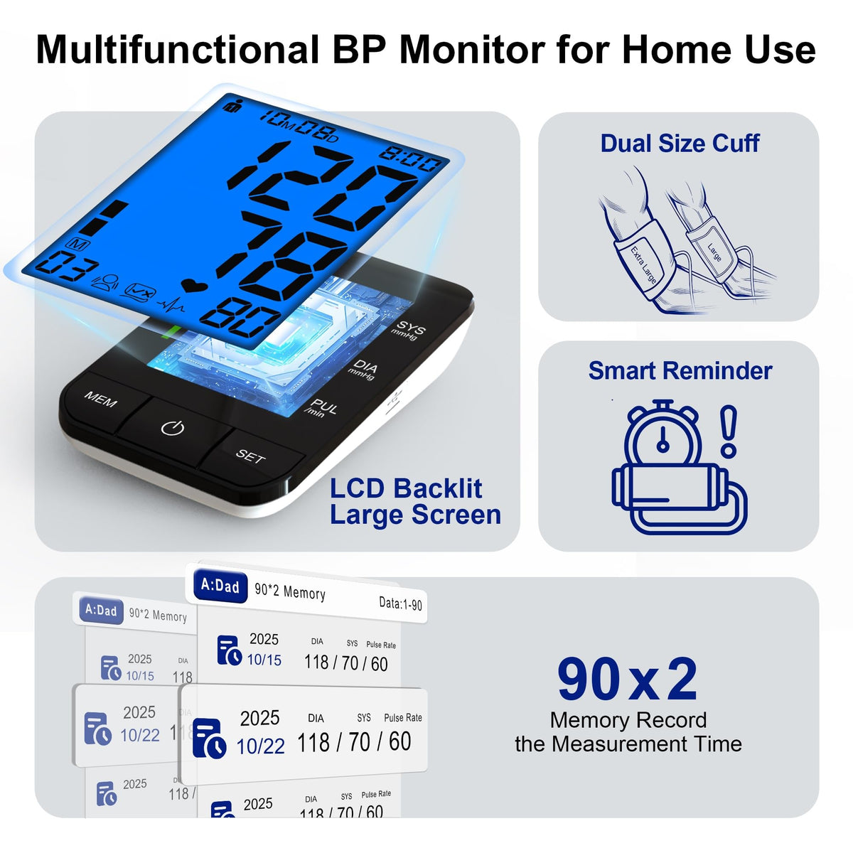 Automatic Upper Arm Blood Pressure Monitor A313