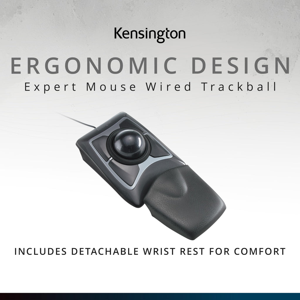 Black Silver Trackball Mouse Y90537