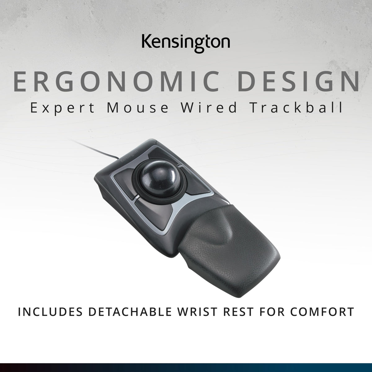 Black Silver Trackball Mouse Y90537