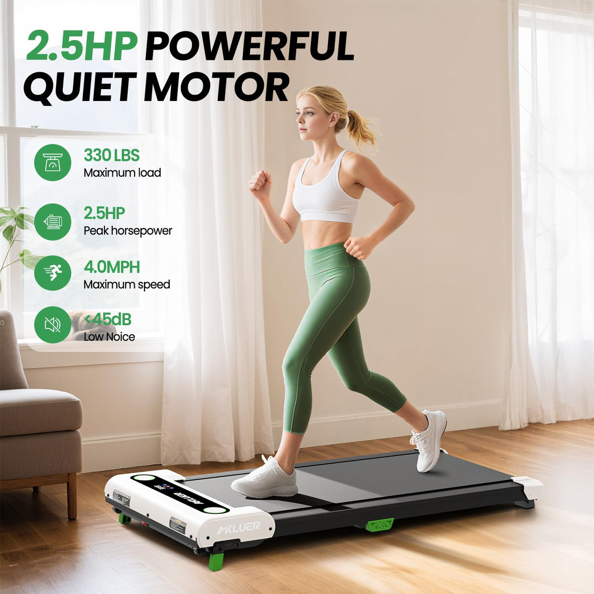 2.5 HP Under Desk Treadmill with Remote Z85139