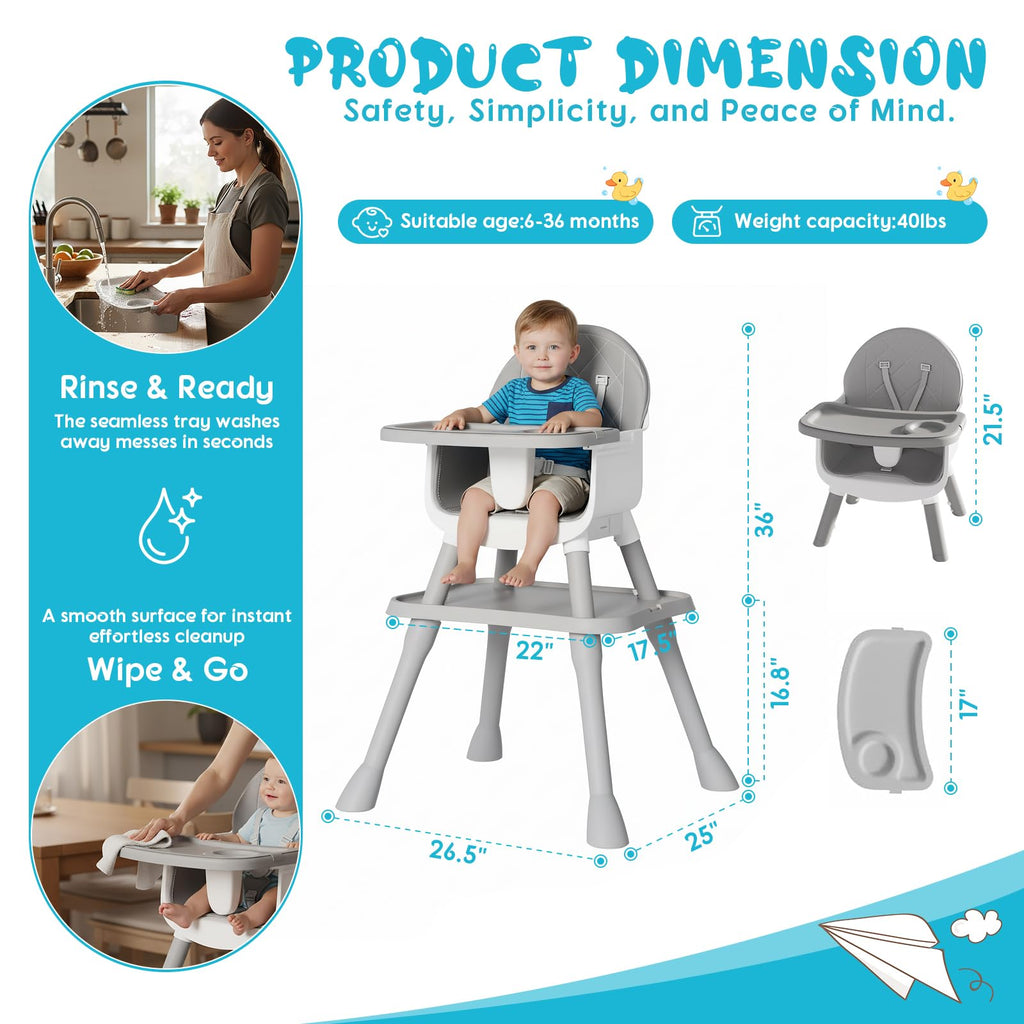 6 in 1 Baby High Chair H10607