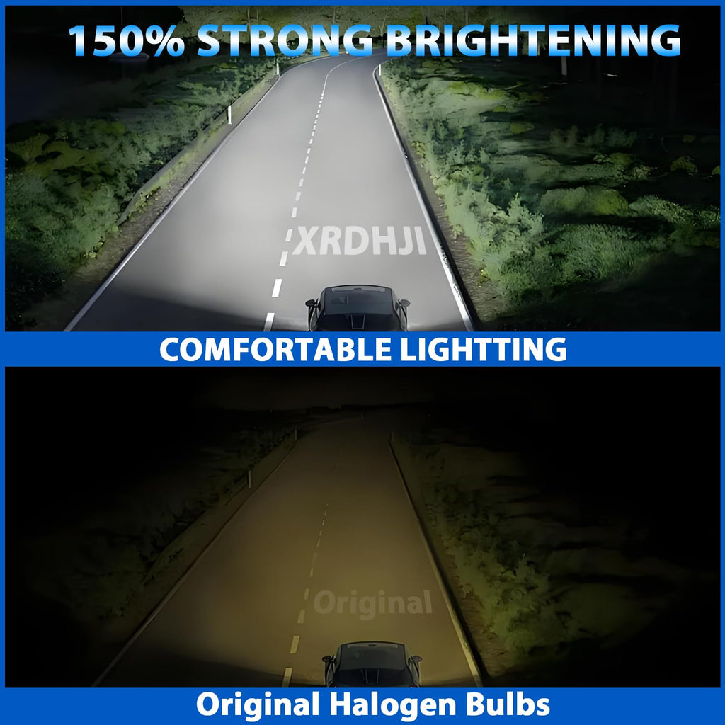Halogen Headlight Bulbs 9005 High Beam 9006 Low Beam Pack of 4 B886460