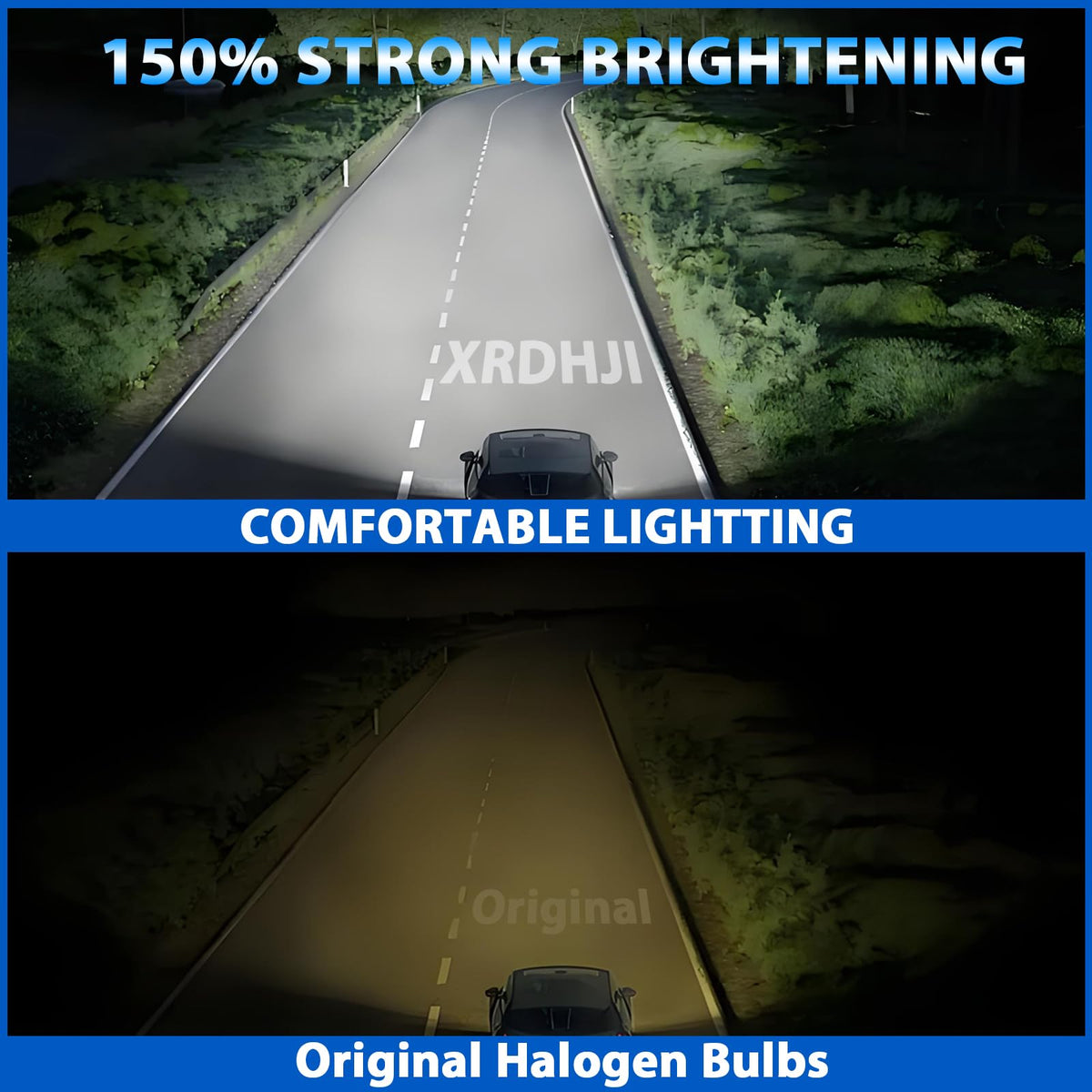 Halogen Headlight Bulbs 9005 High Beam 9006 Low Beam Pack of 4 B886460