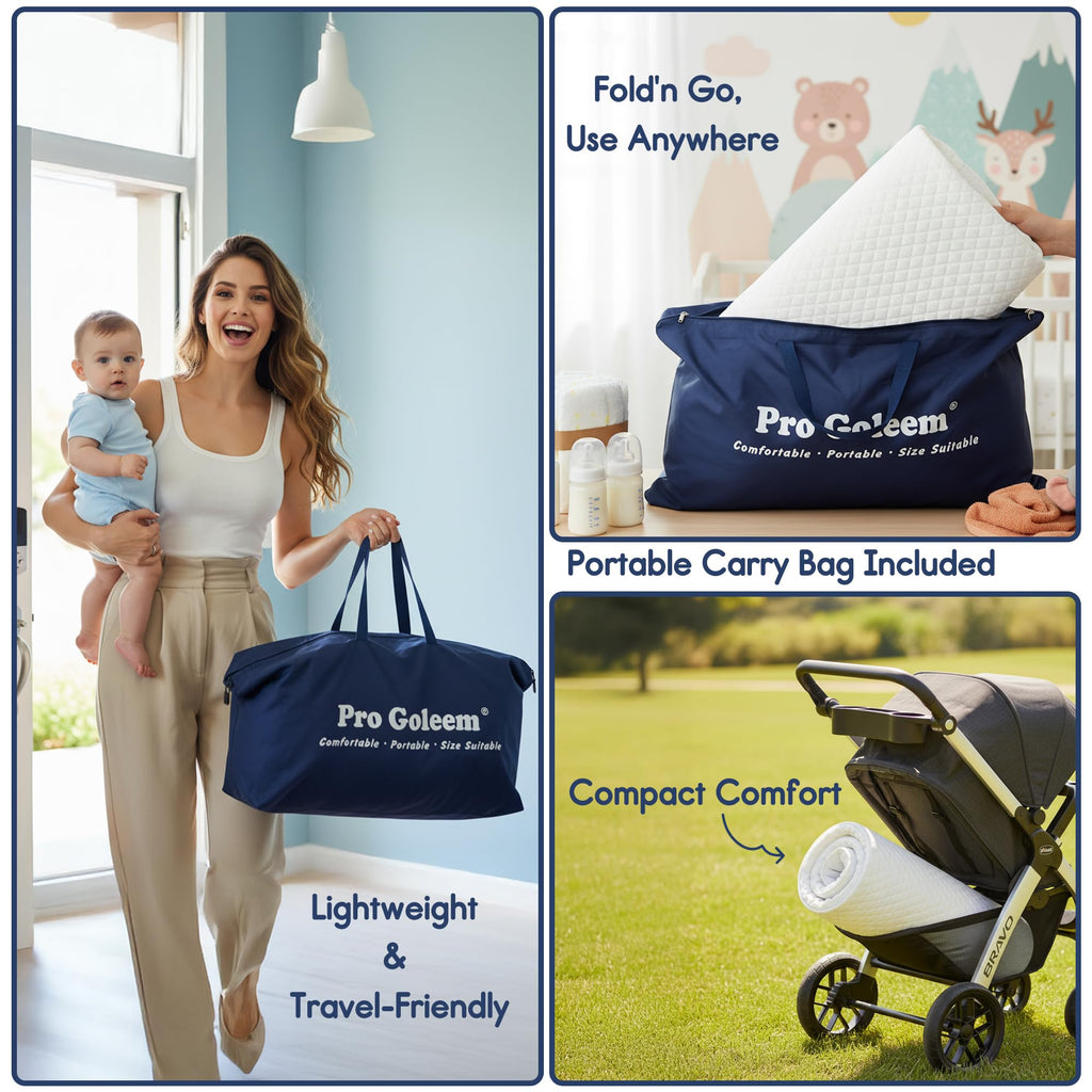 Waterproof Pack and Play Mattress 38"x26" White X53947