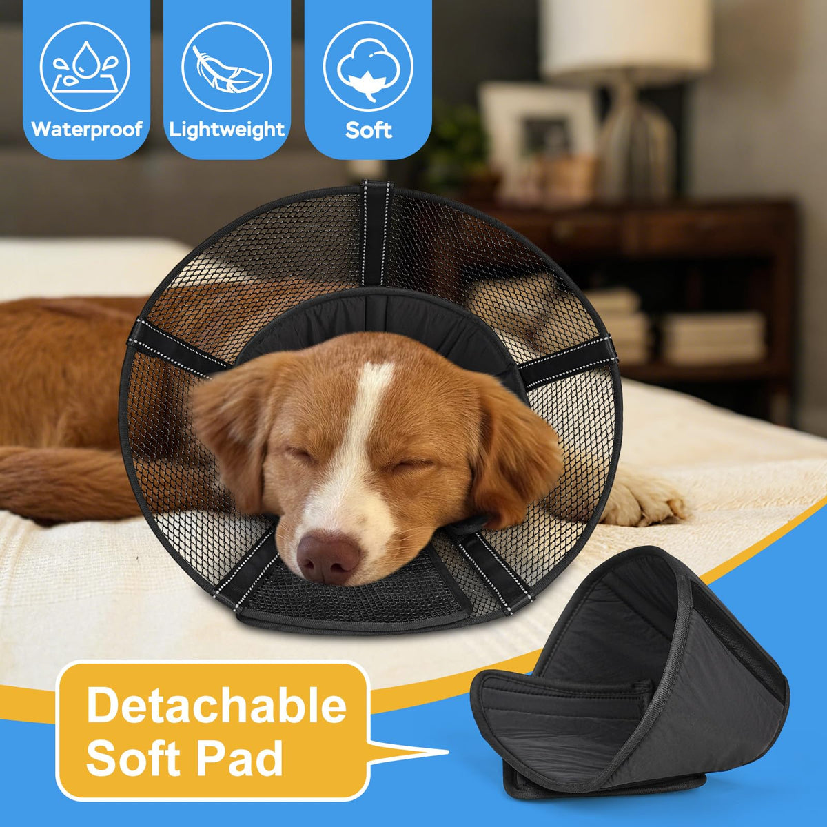 Mesh Dog Cone Collar Soft A322267