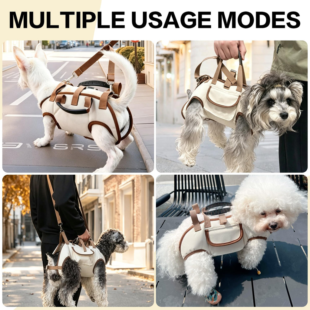Hands Free Dog Backpack Carrier for Small Dogs, Breathable Pet Carrier with Adjustable Straps A2753