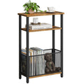 Narrow 3 Tier Side Table with Storage Basket T40248