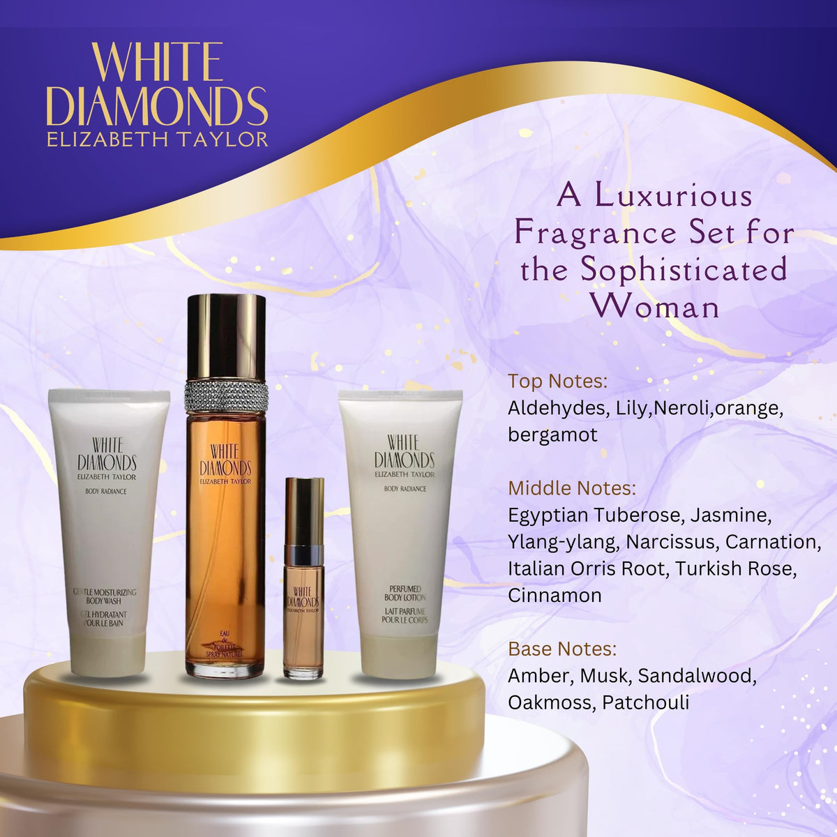 White Diamonds 4 Piece Fragrance Gift Set R809