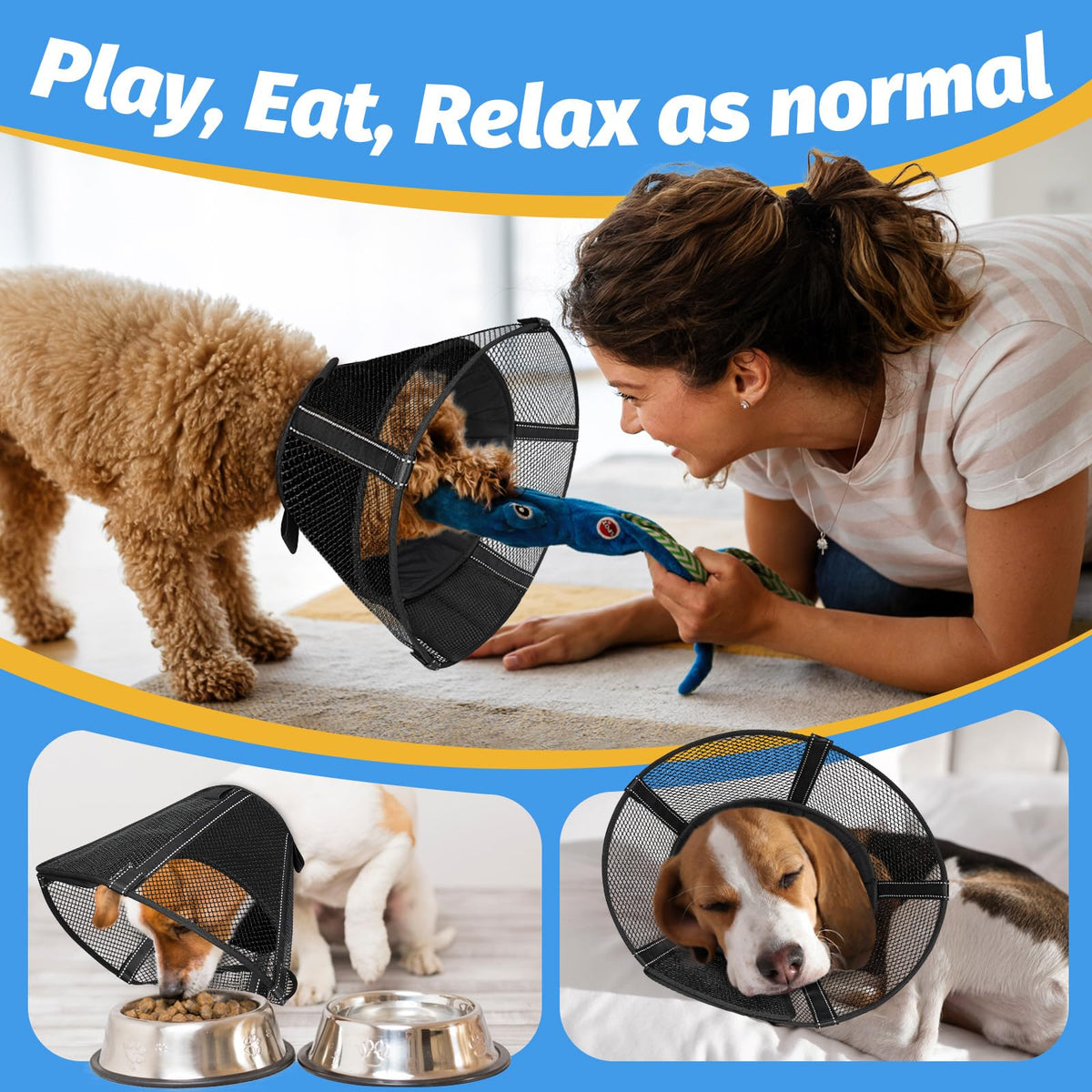 Mesh Dog Cone Collar Soft A322267