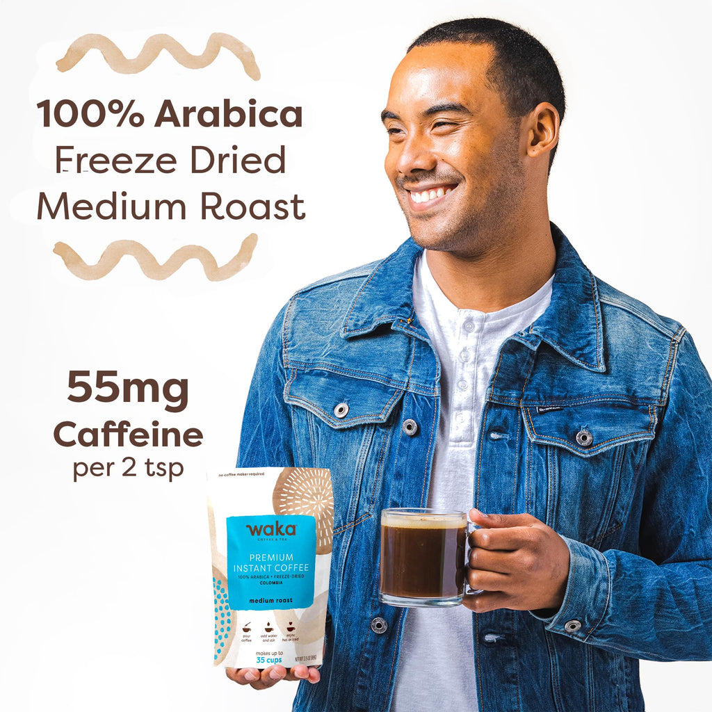 Instant Coffee Colombian Medium Roast Freeze Dried 3.5 oz J498