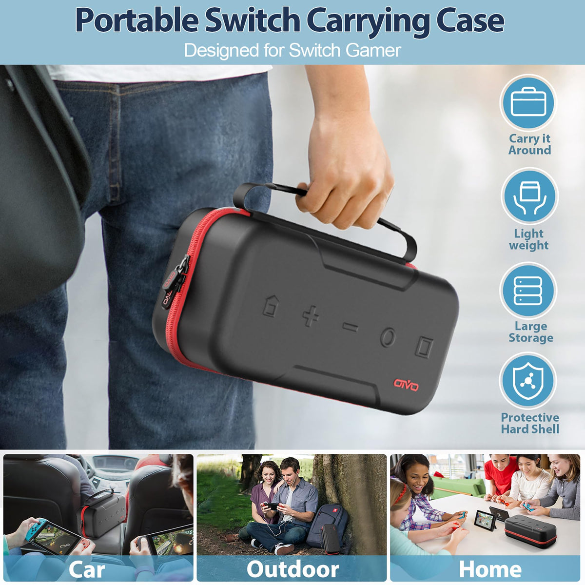 Switch OLED Carrying Case with 20 Games K622101