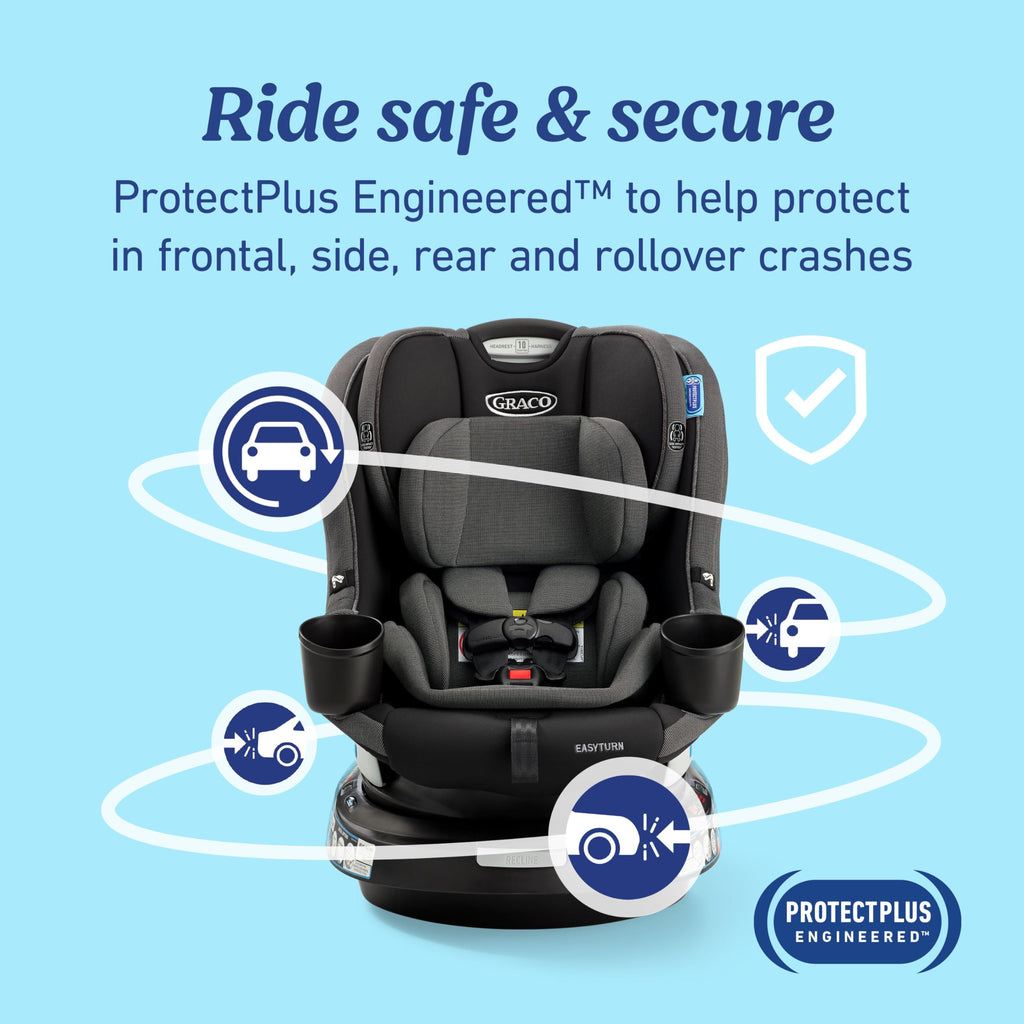 2-in-1 Rotating Convertible Car Seat C593