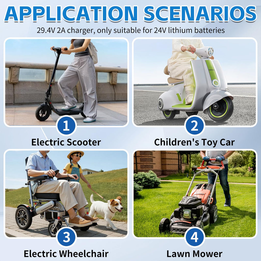 24V Lithium Battery Electric Scooter Charger D3683