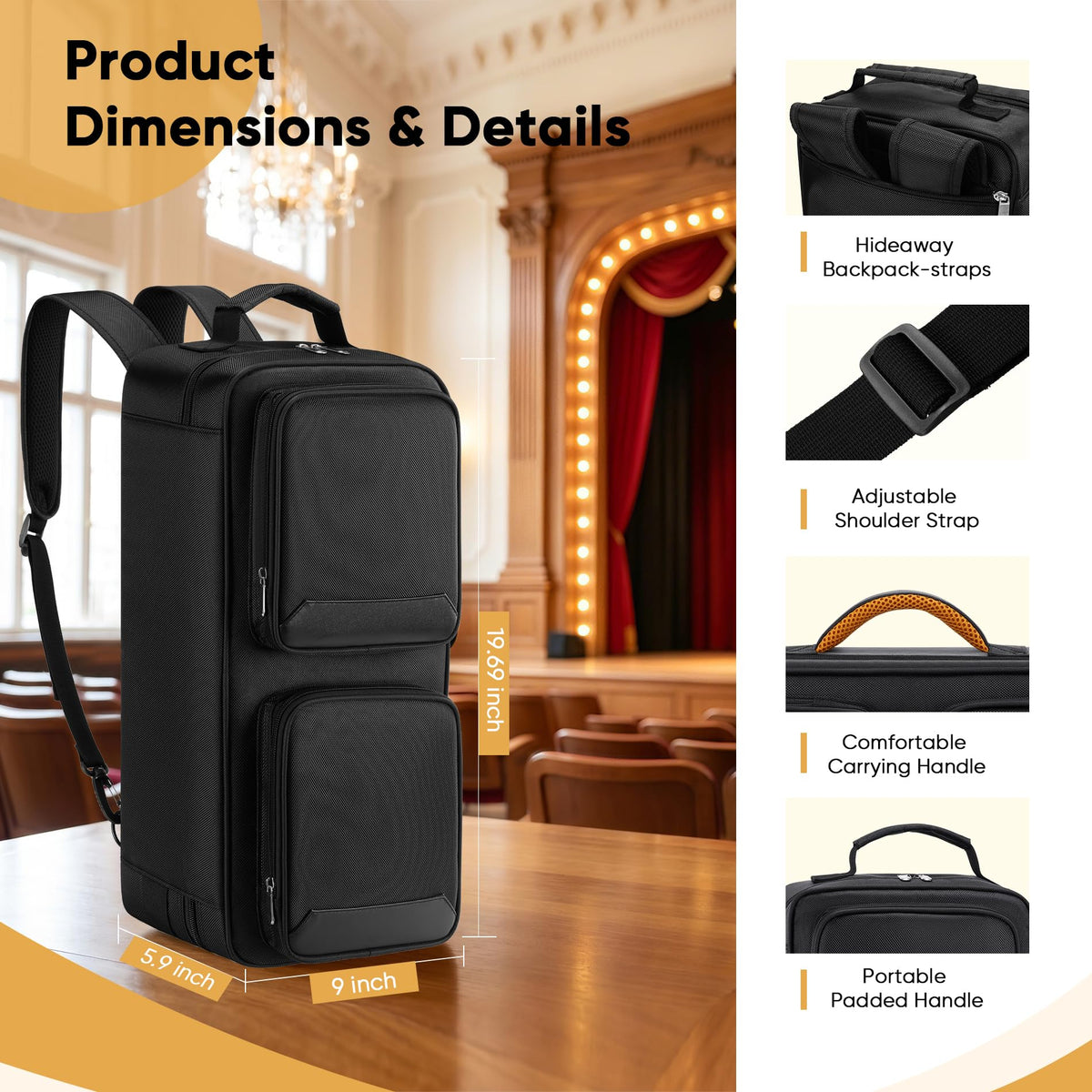Padded Trumpet Gig Bag with Multi-Pocket C796914