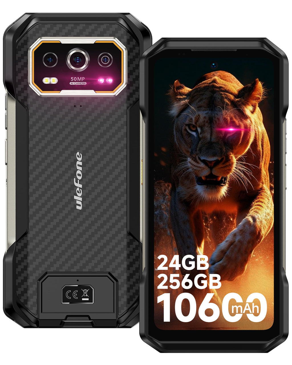Rugged Smartphone Unlocked 64MP Night Vision 50MP Ultra-Wide Camera X719898