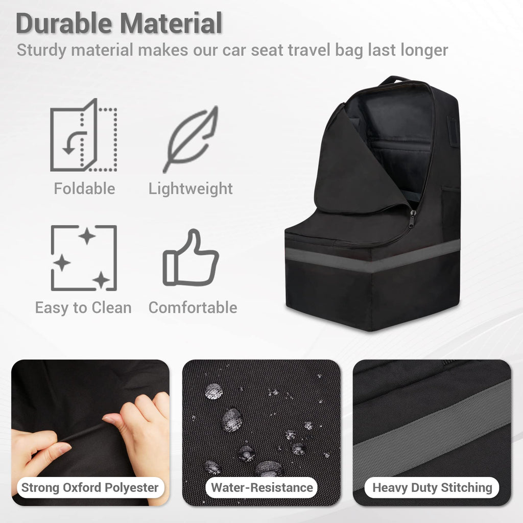 Padded Gray Car Seat Travel Bag Z791896