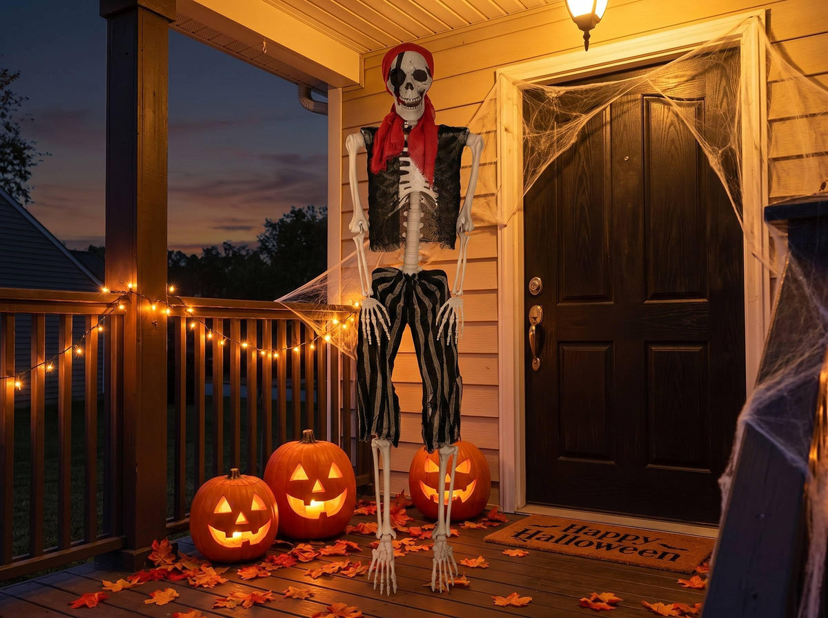 Life Size Pirate Skeleton Halloween Decoration M912783